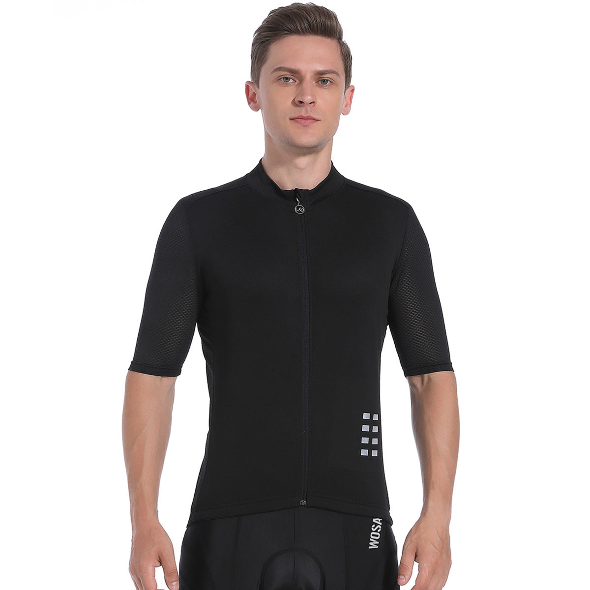 41481440258-2 Jersey manga corta Caballero negro