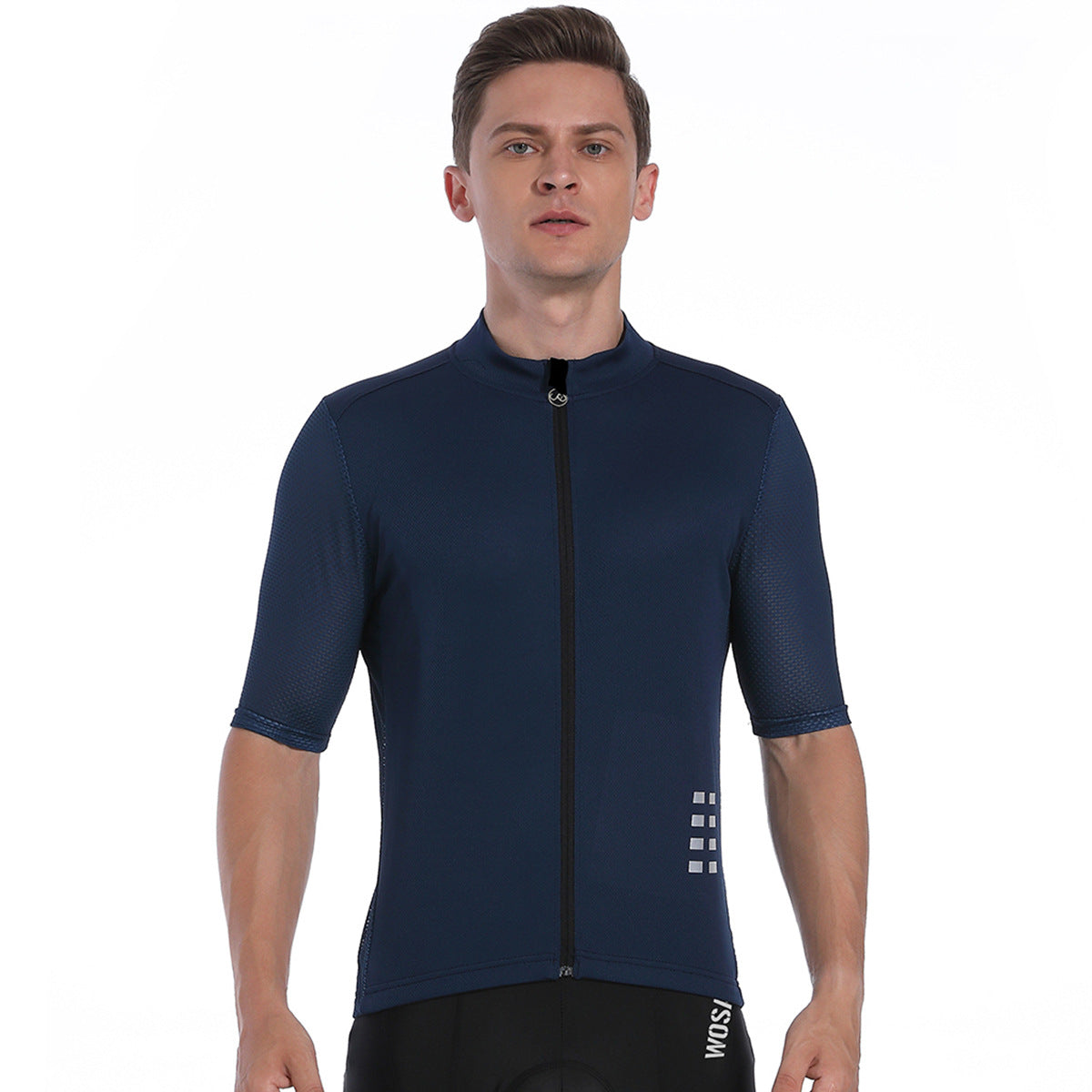 41481440258-4 Jersey manga corta Caballero azul