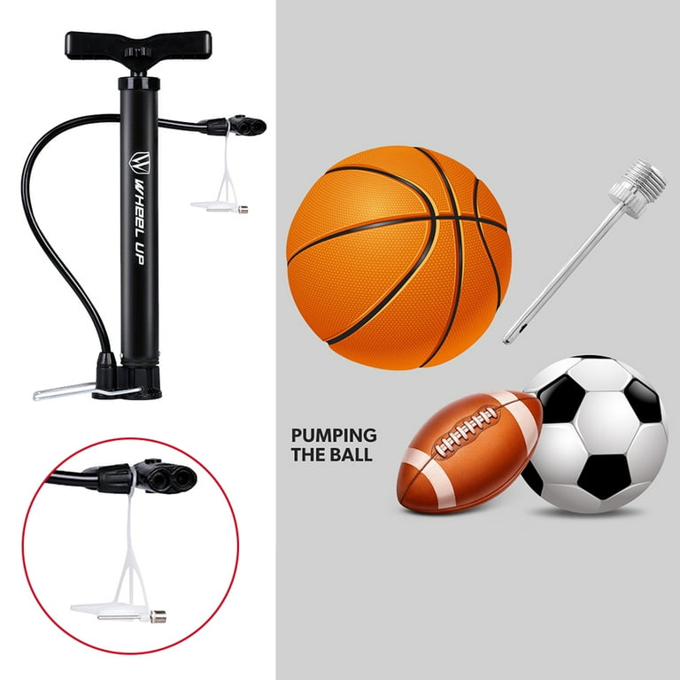 WHEEL UP 120psi Bomba Inflador de aire para neumáticos de bicicleta para válvula americana/Presta con bolsa