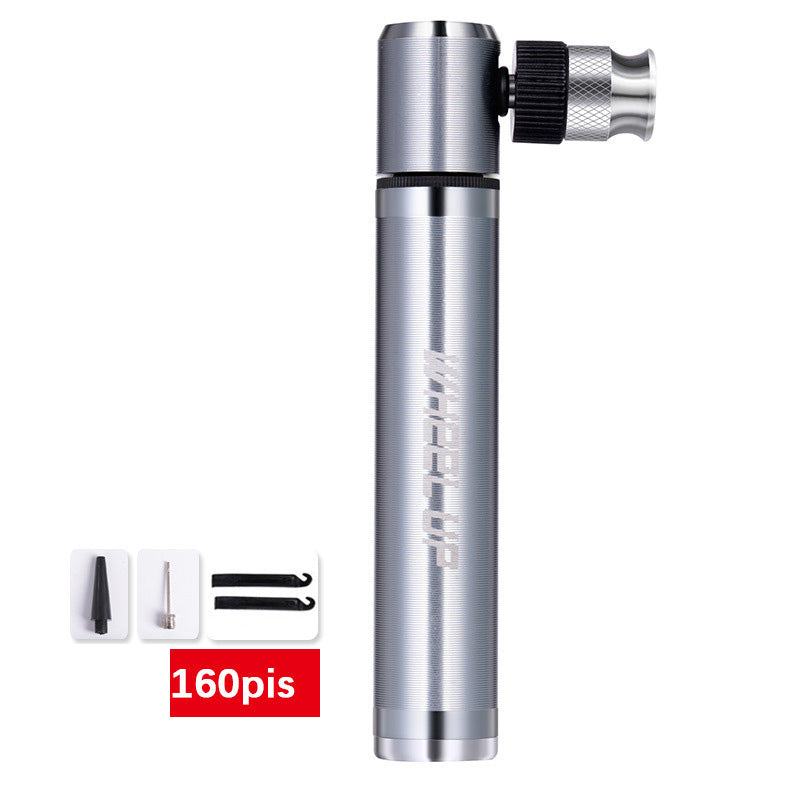 WHEELUP 89G Bomba de Aire Portátil Mini de 160 PSI de Alta Presión para Ciclismo, Inflador de Llantas para Balones, Bicicletas MTB y Herramienta de Inflado