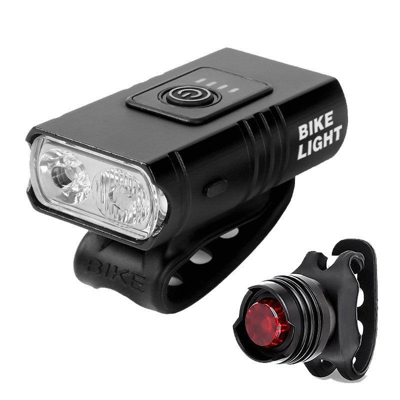 Set juego de luces de bicicleta a prueba de lluvia recargable por USB 5527-4