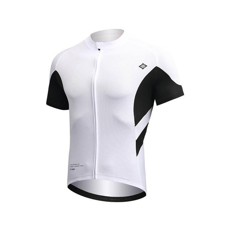 661959485313-9 Jersey manga corta Caballero blanco con negro