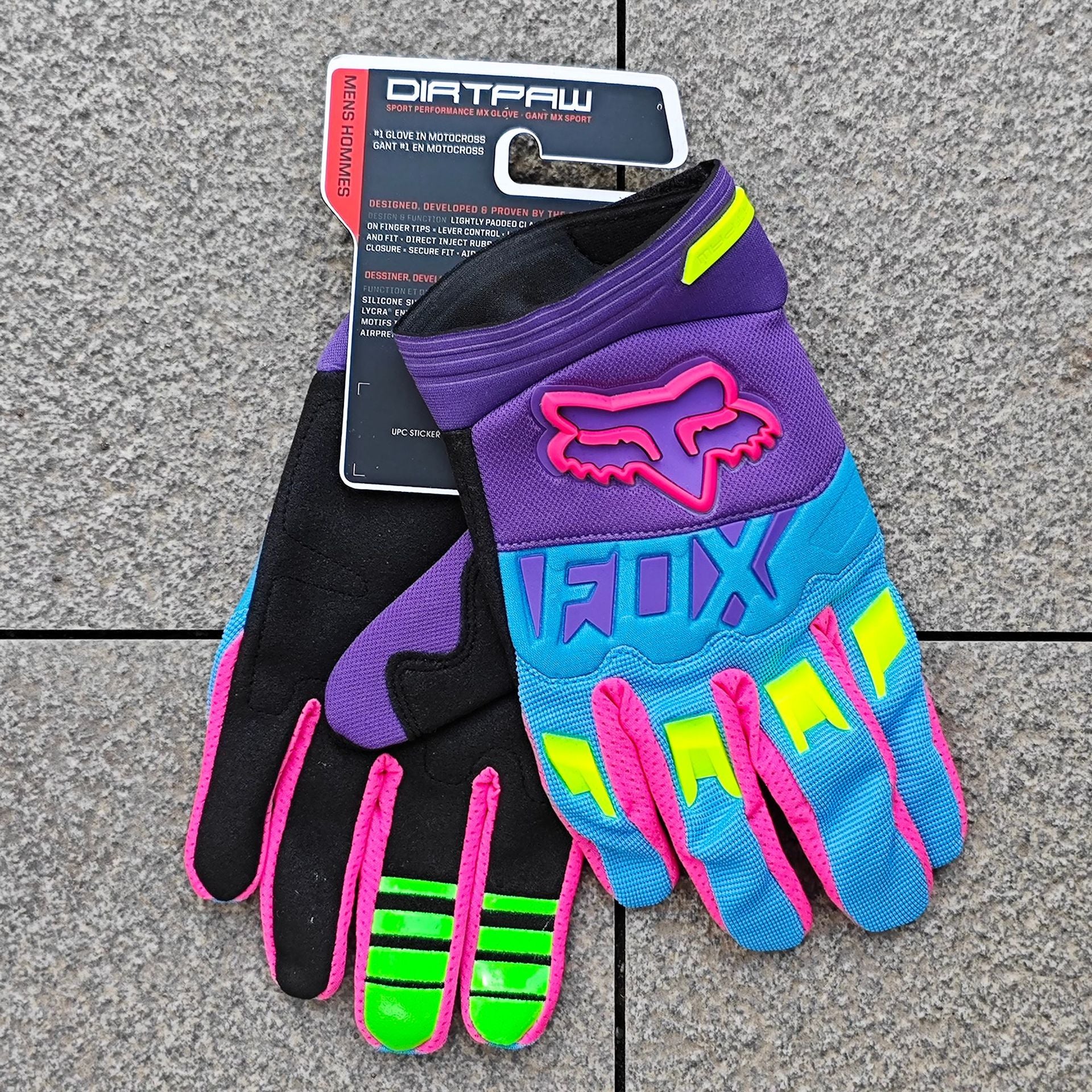 990314346839-12 Guantes Fx Morados Con Azul