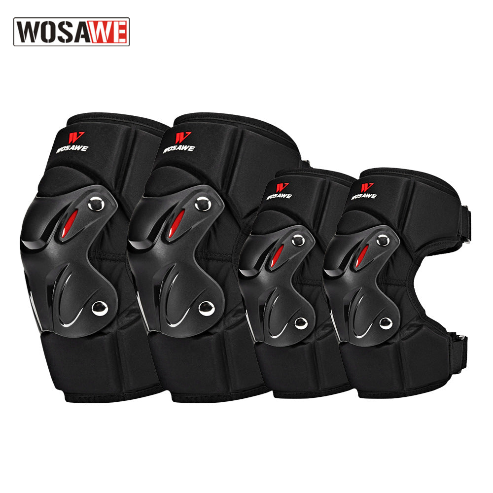 Protecciones Wosawe juego de rodilleras y coderas adulto 11691-1