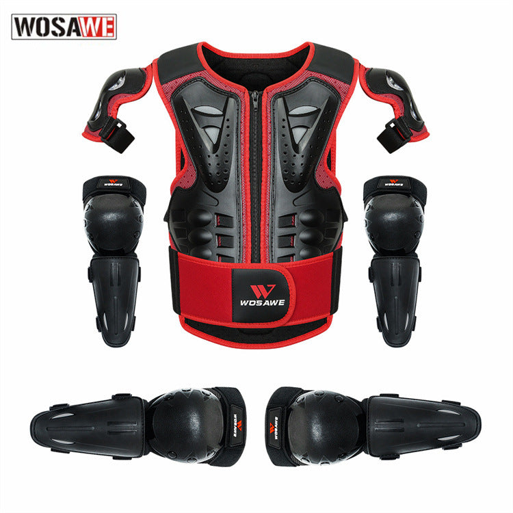 WOSAWE Protector de pecho para motocicleta de cross para NIÑOS, rodilleras, coderas, equipo de protección para tórax 03018-2
