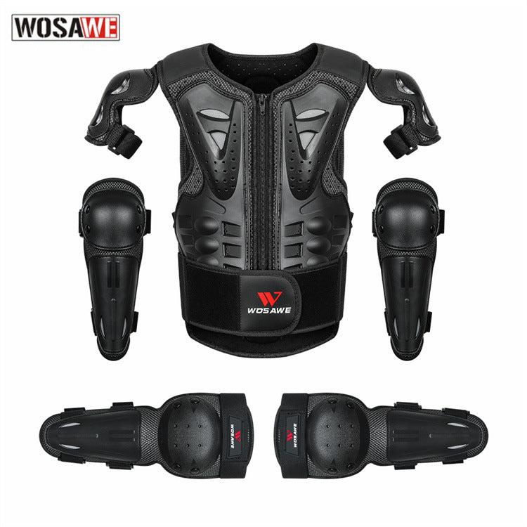 WOSAWE Protector de pecho para motocicleta de cross para NIÑOS, rodilleras, coderas, equipo de protección para tórax 03018-4