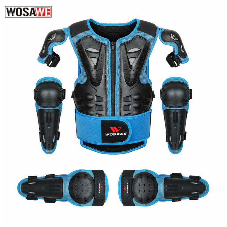 WOSAWE Protector de pecho para motocicleta de cross para NIÑOS, rodilleras, coderas, equipo de protección para tórax 03018-6