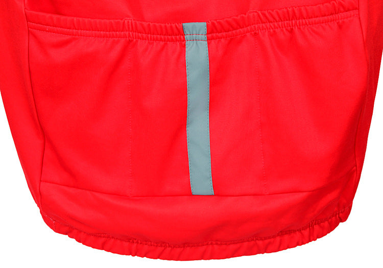 Chamarra Wosawe ROJA de lana a prueba de viento