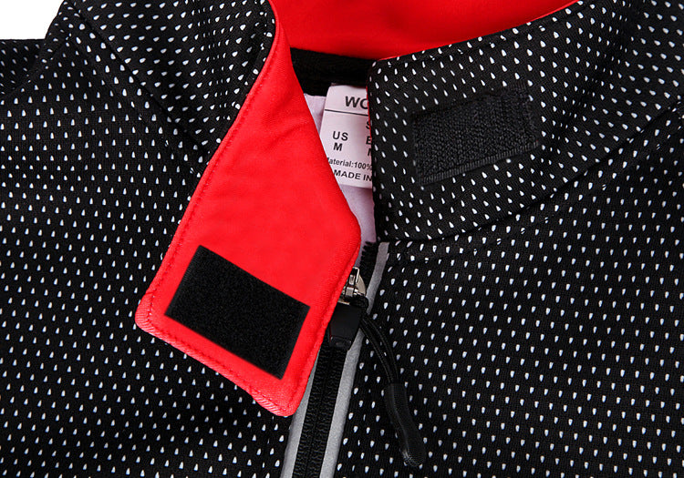 Chamarra Wosawe ROJA de lana a prueba de viento