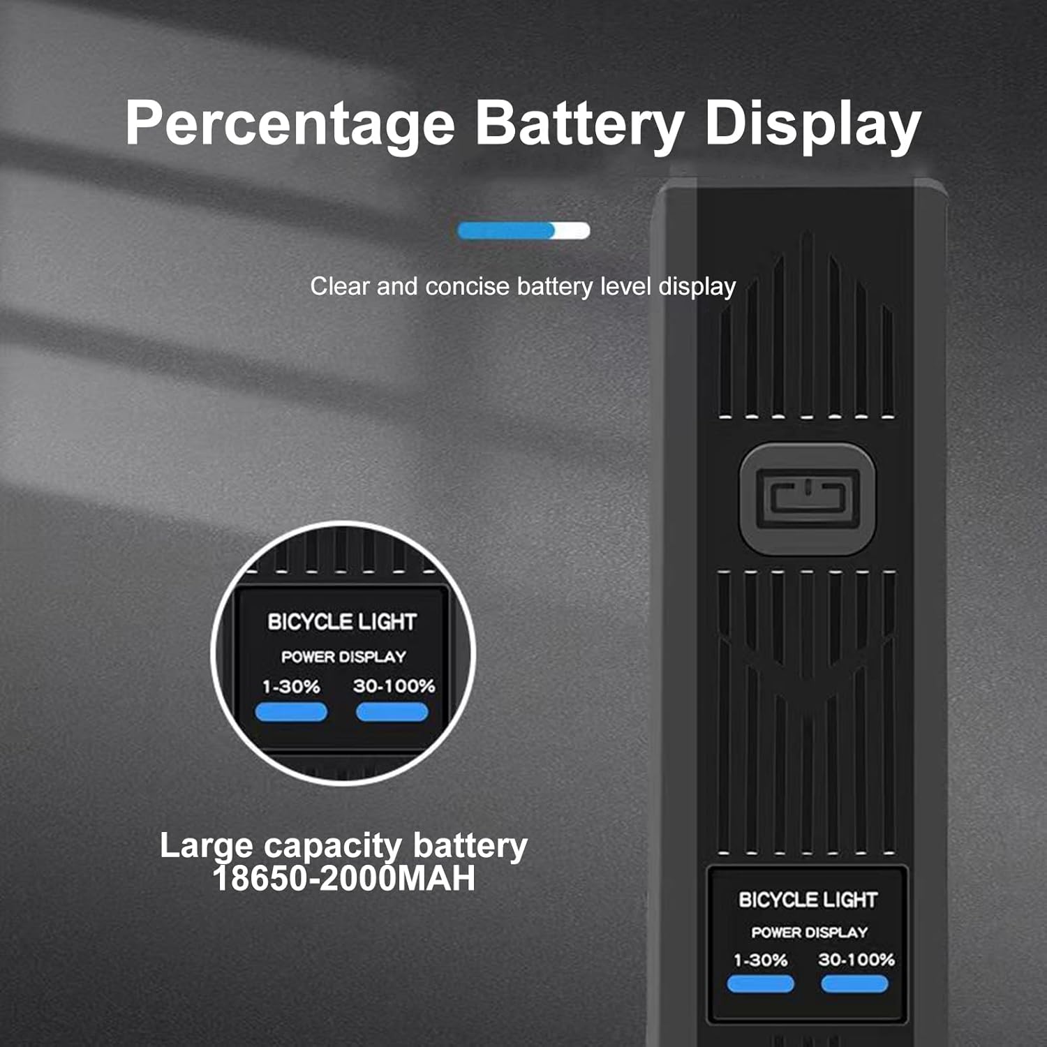 Faro delantero para bicicleta | Luces delanteras y traseras para montar por noche, luz LED impermeable con 3 modos de luz, luz trasera para bicicleta para ciclismo montaña