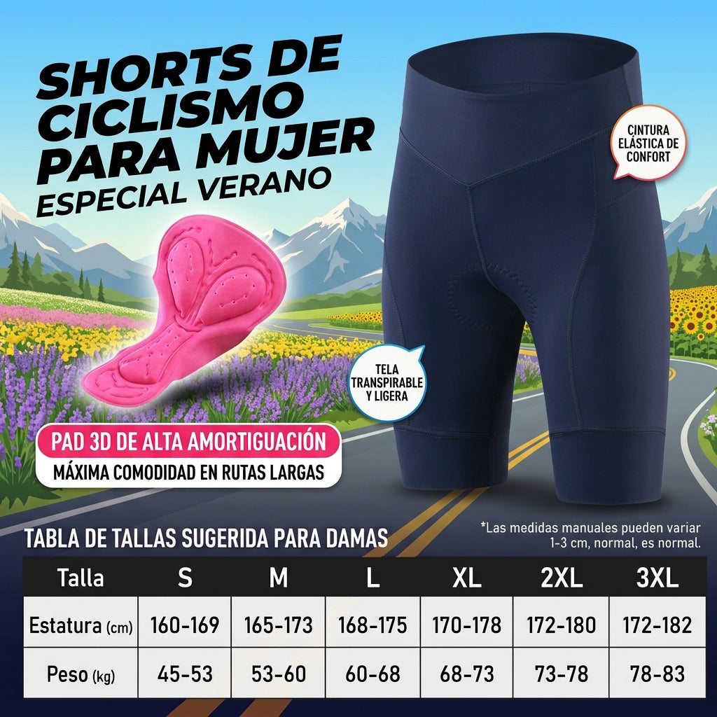 884949145309-2 Licra dama corta azul