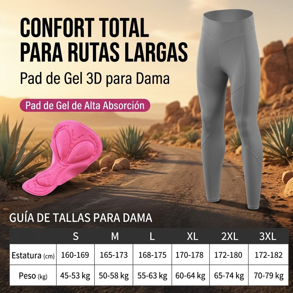 947584069535-5 Licra dama larga gris
