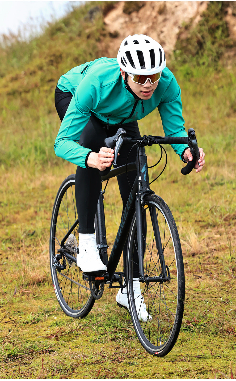 38218-2 Chamarra VERDE Wosawe caballero rompe vientos impermeable