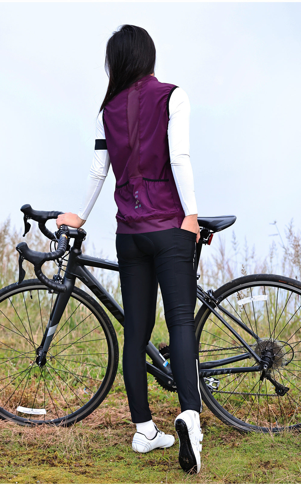 38614-1 Chaleco morado Wosawe dama