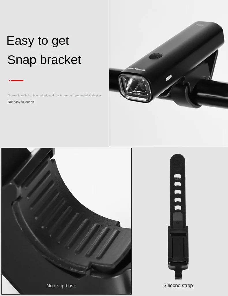 ESLNF-luz delantera para bicicleta, 400 lúmenes, LED resistente a la lluvia