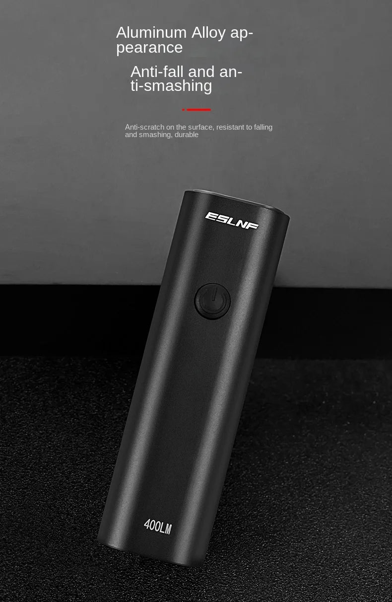 ESLNF-luz delantera para bicicleta, 400 lúmenes, LED resistente a la lluvia