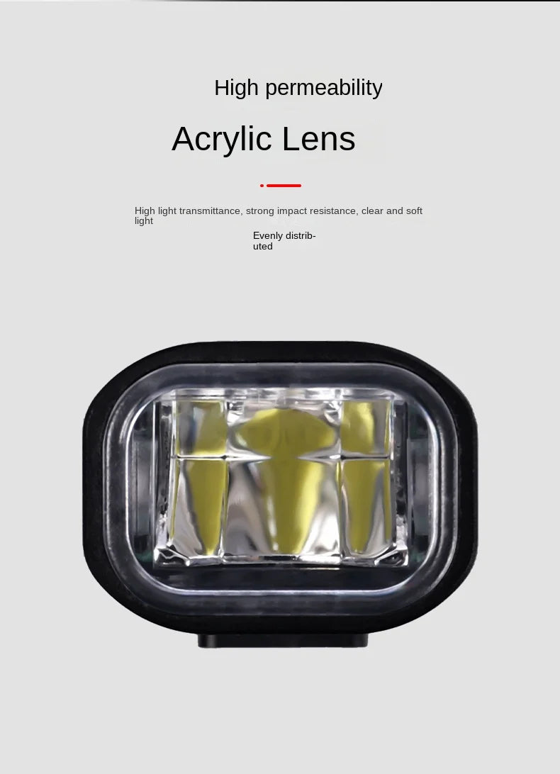 ESLNF-luz delantera para bicicleta, 400 lúmenes, LED resistente a la lluvia