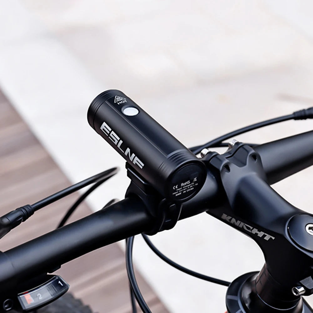 ESLNF-luz delantera para bicicleta,LED resistente a la lluvia, 800 lúmenes, carga USB, 2000mAh, IPX6