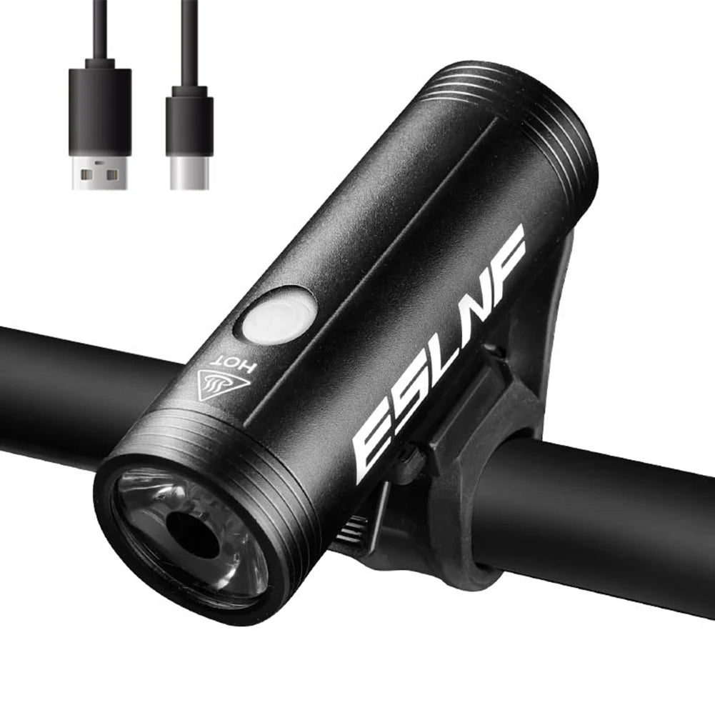 ESLNF-luz delantera para bicicleta,LED resistente a la lluvia, 800 lúmenes, carga USB, 2000mAh, IPX6