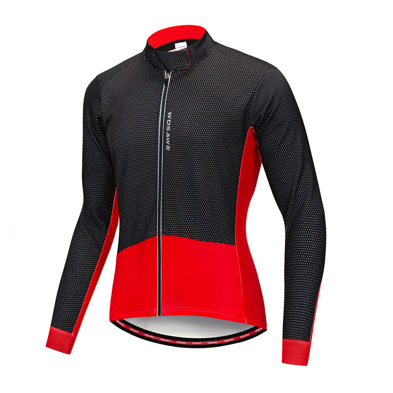 Chamarra Wosawe ROJA de lana a prueba de viento