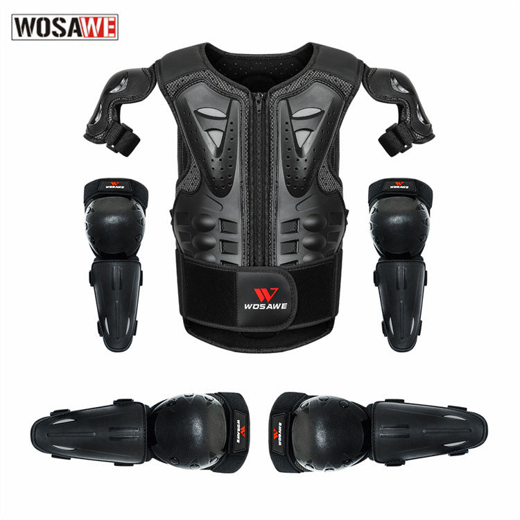WOSAWE Protector de pecho para motocicleta de cross para NIÑOS, rodilleras, coderas, equipo de protección para tórax 03018-1